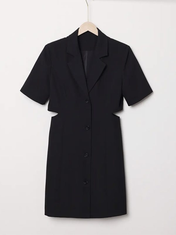 Plus-Size Summer Dress for Curvy Women, Waist-Revealing Design, Chic French Style, Available in Long and Short Lengths