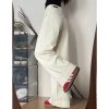 Plus-Size White Wide-Leg Jeans for Pear-Shaped Figures, Slimming Loose BF Style, Trendy 2025 Fashion