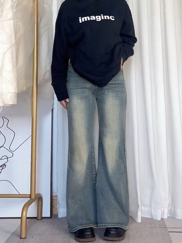 Plus-Size Wide-Leg Jeans for Pear-Shaped Figures, Loose Fit for Short Women, Flattering for Thick Thighs and Wide Hips
