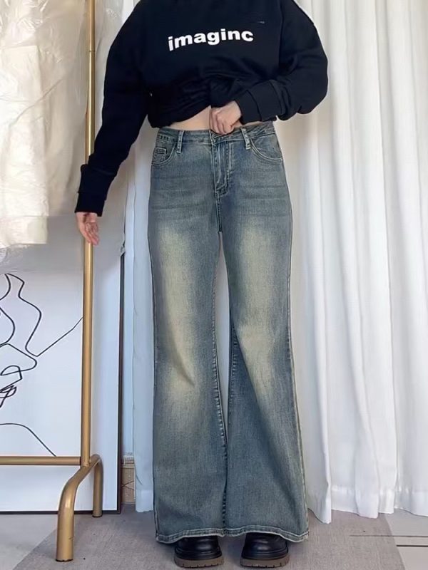 Plus-Size Wide-Leg Jeans for Pear-Shaped Figures, Loose Fit for Short Women, Flattering for Thick Thighs and Wide Hips