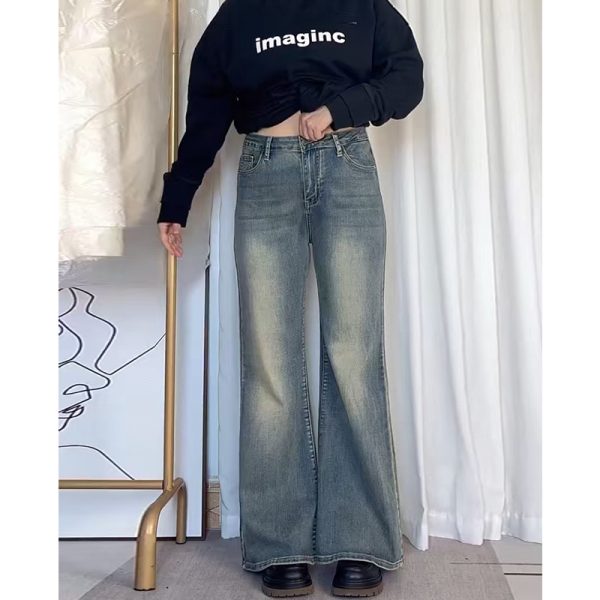 Plus-Size Wide-Leg Jeans for Pear-Shaped Figures, Loose Fit for Short Women, Flattering for Thick Thighs and Wide Hips