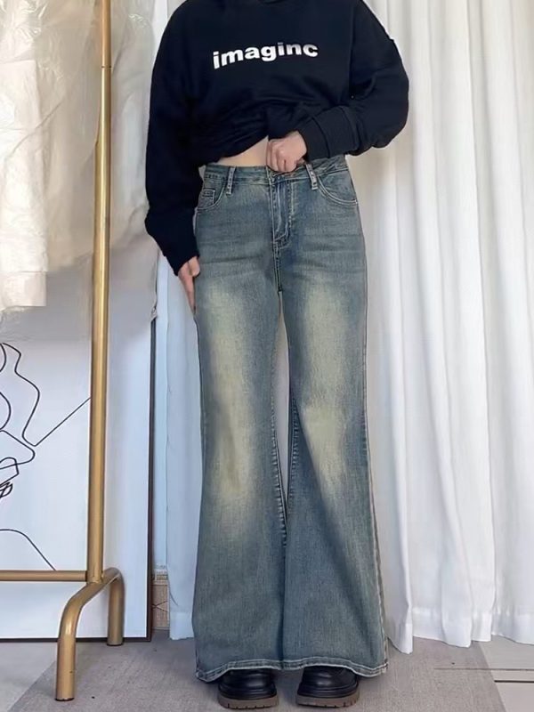Plus-Size Wide-Leg Jeans for Pear-Shaped Figures, Loose Fit for Short Women, Flattering for Thick Thighs and Wide Hips