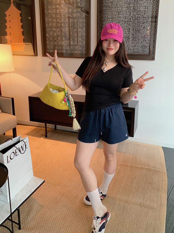 Plus Size Women's A-Line Sports Shorts for Summer 2025 - Slimming Leisurewear, Casual Fit, Trendy Summer Style
