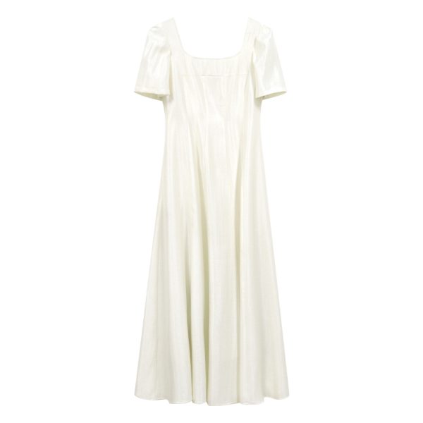 Plus-Size Women's Elegant French-Style Purple Long Dress for Summer - Unique Temperament Dress for a Flattering Fit