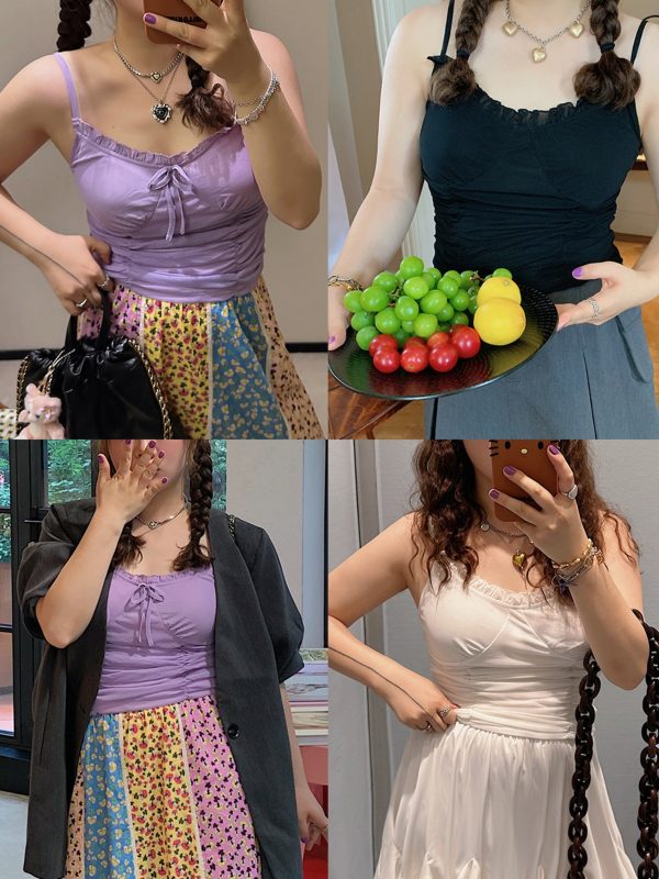 Plus-Size Women's Summer Camisole - Sleeveless Unique Top for Dopamine Outfits, Trendy and Stylish