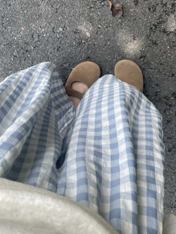 Plus Size Women's Summer Plaid Balloon Pants - Flattering Loose Nine-Point Style, Lightweight and Cool for 2025