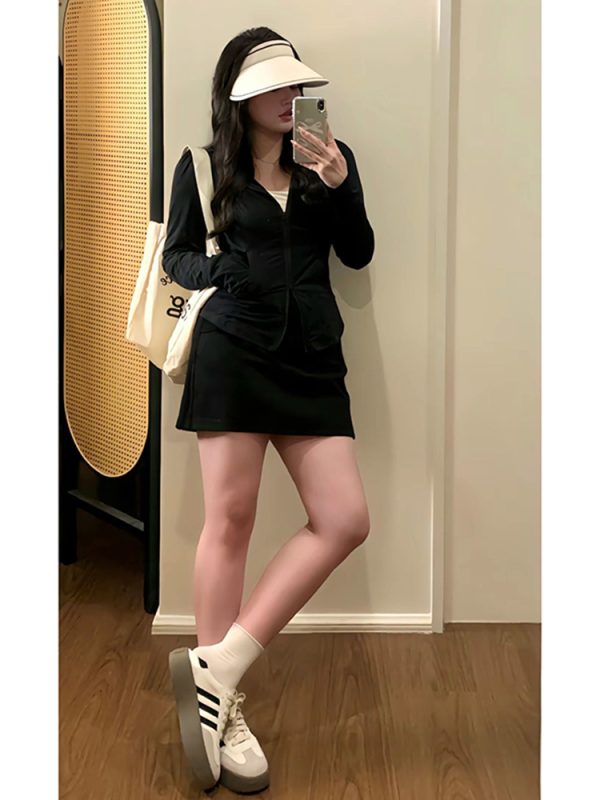 Plus Size Women's Summer Sports Cardigan - Thin Sun Protection Jacket for Cool Comfort - Slimming Outerwear for Chubby Fit