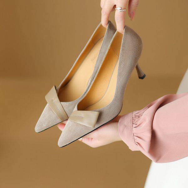 Pointed Toe Stiletto Heels for Women â€“ French Fashion Shallow Mouth Versatile Summer Shoes in Italian Style