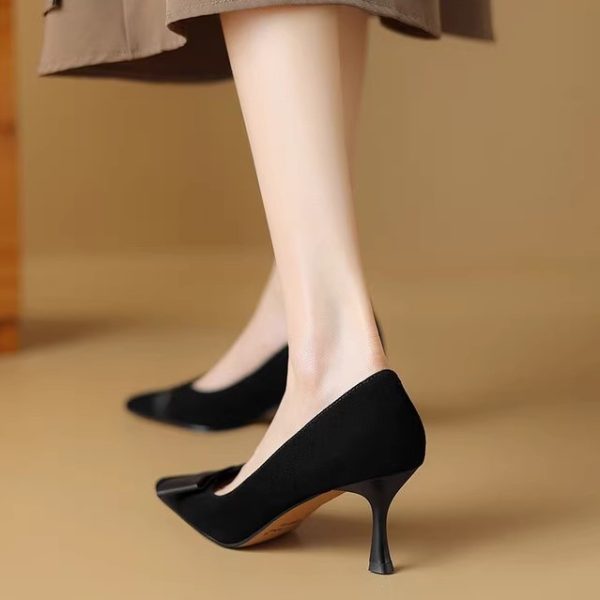Pointed Toe Stiletto Heels for Women â€“ French Fashion Shallow Mouth Versatile Summer Shoes in Italian Style