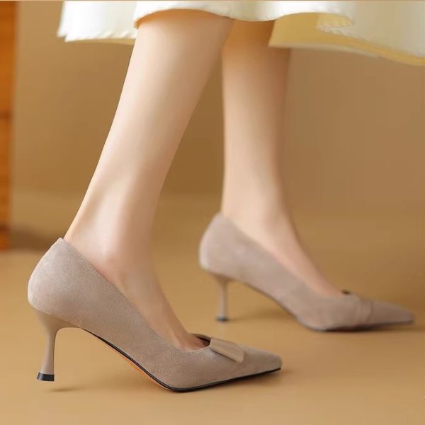 Pointed Toe Stiletto Heels for Women â€“ French Fashion Shallow Mouth Versatile Summer Shoes in Italian Style