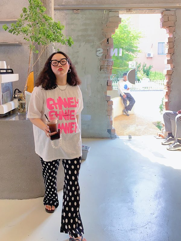 Polka Dot Wide-Leg Pants for Women, High-Waisted Summer Trousers, Loose Fit Casual Split Design, Trendy Fashion for Stylish Looks