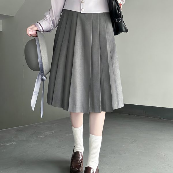Purple Pudding Bear JK Uniform Sailor Suit - Japanese College Style Waist-Defined Navy Collar Set for Trendy Y2K Fashion