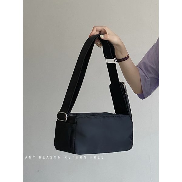 Red Casual Crossbody Pillow Bag for Women - 2024 Summer Small Square Underarm Shoulder Bag, Versatile Niche Style
