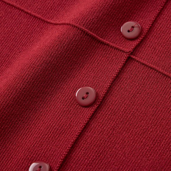 Red Knitted Vest Top for Women - 2025 Summer Polo Collar Sleeveless T-Shirt Blouse, Trendy Korean Style Fashion