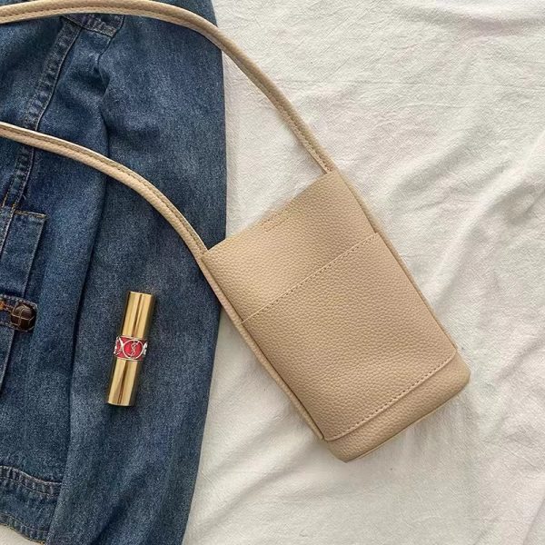 Red Mini Crossbody Handbag for Women - 2024 Korean Casual Phone Bag, Minimalist Fashion, Trendy Ins Style