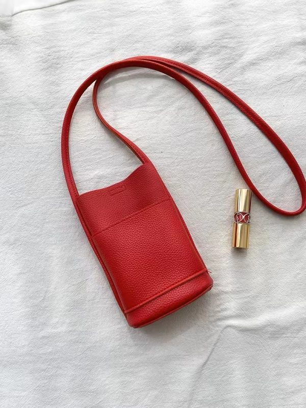 Red Mini Crossbody Handbag for Women - 2024 Korean Casual Phone Bag, Minimalist Fashion, Trendy Ins Style