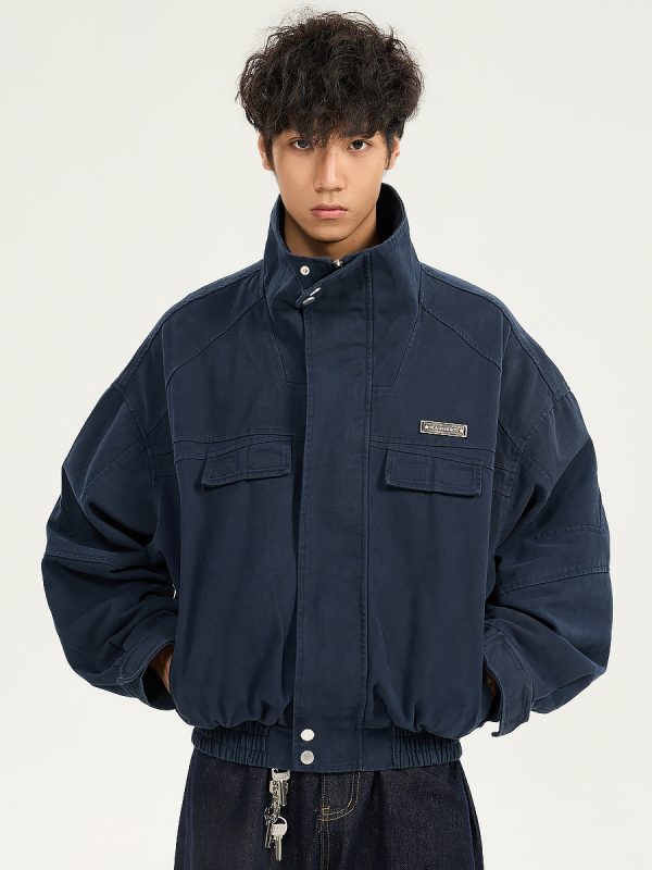 Retro American Heavyweight Jacket for Men - Stylish Loose Workwear Coat in Barn Style for Couples
