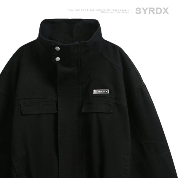 Retro American Heavyweight Jacket for Men - Stylish Loose Workwear Coat in Barn Style for Couples