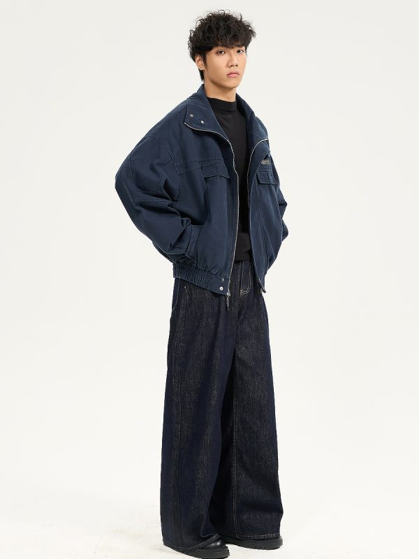 Retro American Heavyweight Jacket for Men - Stylish Loose Workwear Coat in Barn Style for Couples