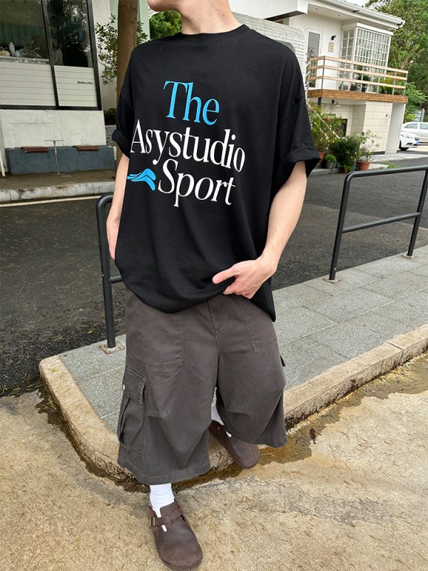 Retro American-Style Loose Wide-Leg Seven-Point Workwear Shorts for Men and Women - Trendy Summer Casual High-End Fashion