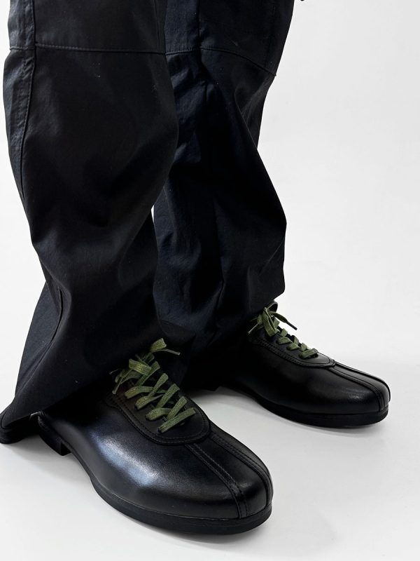 Retro Black Derby Shoes for Men - Soft-Soled Leather Flats, Casual British Style Commuting Footwear, Perfect for Everyday Wear