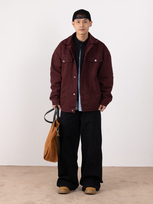 Retro Draped Casual Pants for Men - Stylish Wide-Leg Trousers, Loose Fit Workwear, High-End Fashion