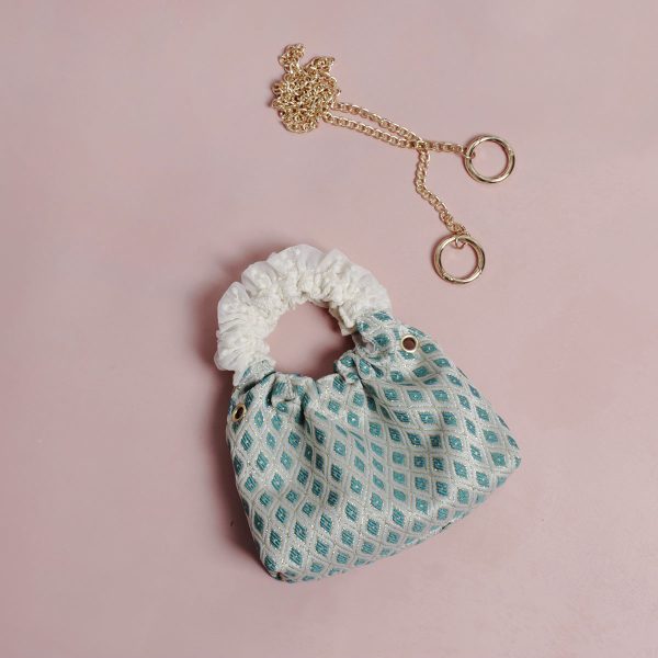 Retro Green Mini Round Handbag for Women - Cute Textured Crossbody Phone Bag, Versatile Summer Accessory