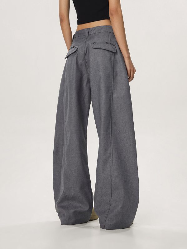 Retro High-End Casual Flared Wide-Leg Pants for Men and Women - Straight-Leg Loose Fit, 90s American Style