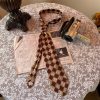 Retro Hong Kong Style Floral Long Tie 90s Wide Bow Tie Shirt Accessory for Versatile Fashion Looks