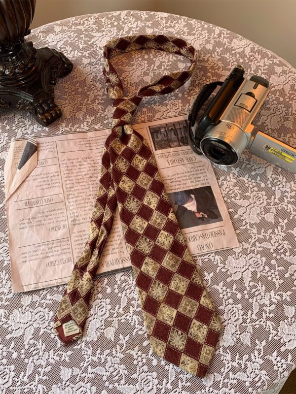 Retro Hong Kong Style Floral Long Tie 90s Wide Bow Tie Shirt Accessory for Versatile Fashion Looks