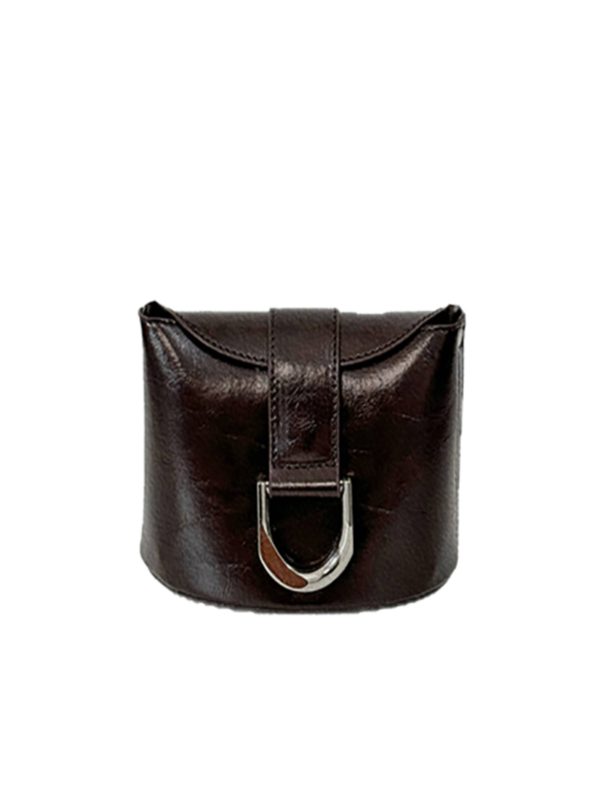 Retro Horseshoe Buckle Water Bucket Bag for Women - 2024 Mini Commuter Handbag, Stylish Shoulder Crossbody Bag