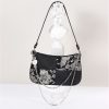Retro Jacquard Embroidered Heart Beaded Underarm Bag - Handmade Crossbody Women's Bag in Sweet Cool Style