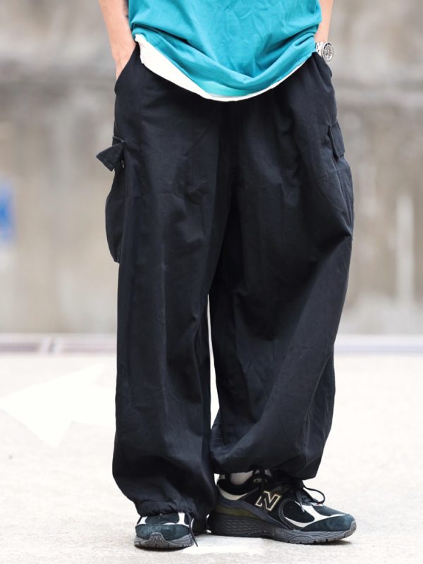 Retro Loose Multi-Pocket Wide-Leg Casual Pants for Men - Trendy 90s Inspired Straight-Leg Work Trousers