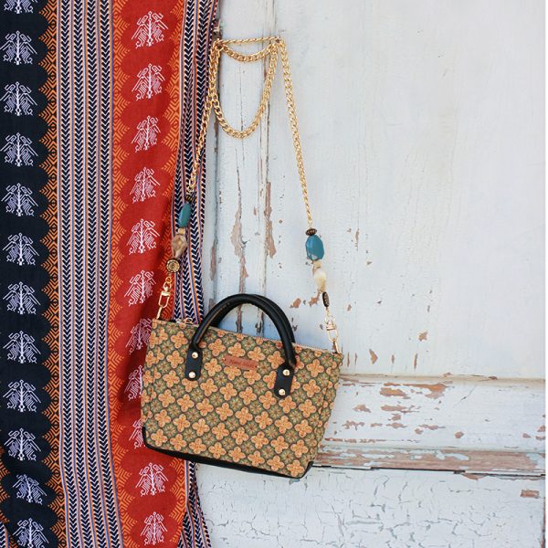 Retro Print Small Square Handbag & Crossbody Bag for Women - Versatile High-Quality 2024 Spring/Summer Fashion Accessory