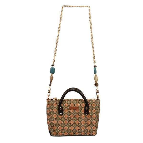 Retro Print Small Square Handbag & Crossbody Bag for Women - Versatile High-Quality 2024 Spring/Summer Fashion Accessory