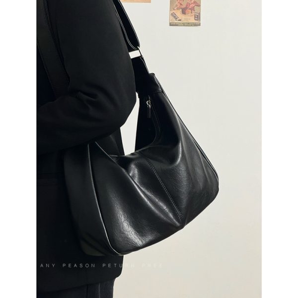 Retro Soft Leather Crossbody Bag for Women - 2025 New Model, Large Capacity Versatile Shoulder Tote Bag