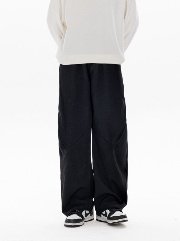 Retro Stylish Foldable Casual Pants for Men - Versatile Loose Fit Long Trousers for Autumn Winter Trend