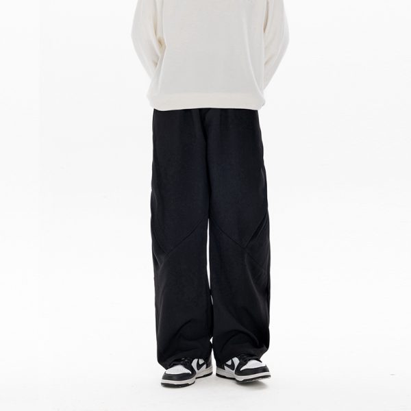 Retro Stylish Foldable Casual Pants for Men - Versatile Loose Fit Long Trousers for Autumn Winter Trend