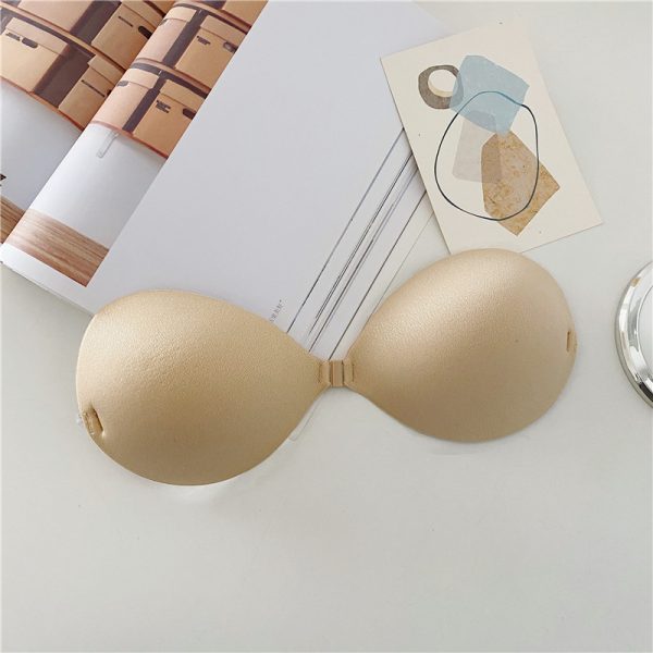Seamless Anti-Slip Nipple Covers for Women - Thickened Strapless Bra for Summer Beach Vacation and Small Chest Gathering