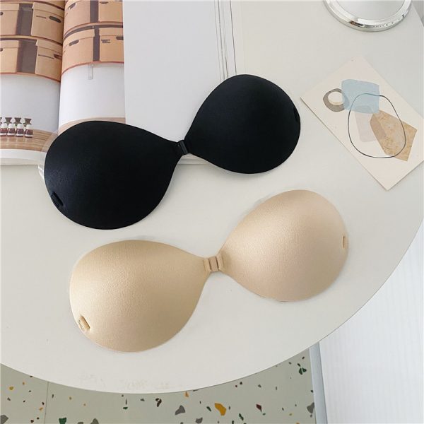 Seamless Anti-Slip Nipple Covers for Women - Thickened Strapless Bra for Summer Beach Vacation and Small Chest Gathering