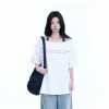 Sexy Halter Top and White Off-Shoulder Short Sleeve T-Shirt Two-Piece Set for Women - Trendy Loose Half-Sleeve Style