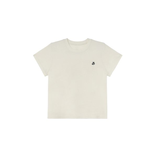 Simple Letter Embroidery Round Neck Short Sleeve T-shirt for Women - Elegant Versatile Summer Top 2025, Y2K Casual Fashion