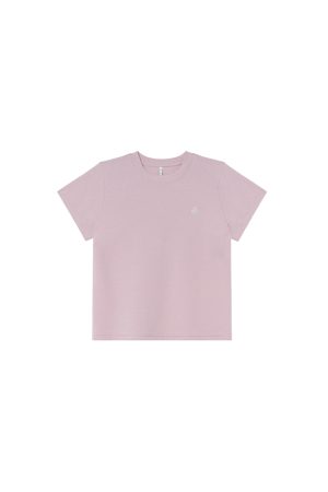 Simple Letter Embroidery Round Neck Short Sleeve T-shirt for Women - Elegant Versatile Summer Top 2025, Y2K Casual Fashion