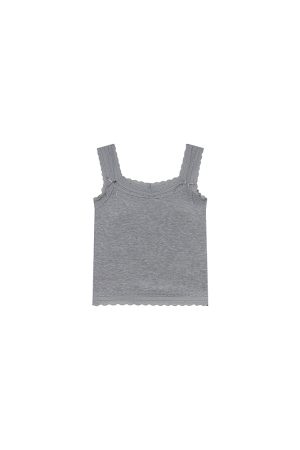 Slim-Fit Lace Edge Padded Camisole for Women - Summer Bow Sleeveless Top, Trendy Niche Design, Perfect for Casual and Y2K Style