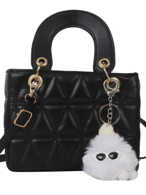 Small Diamond-Pattern Mini Bucket Bag for Women - Trendy Summer 2025 Crossbody Handbag for Commuting and Everyday Style
