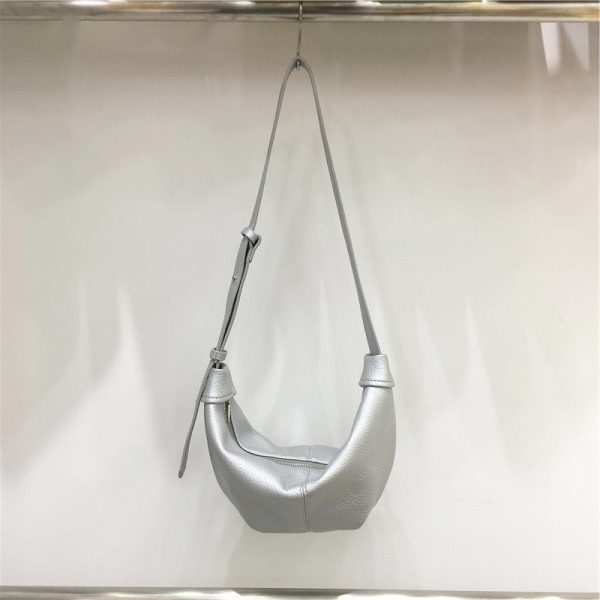 Soft Leather Casual Shoulder Crossbody Dumpling Bag - Niche INS 2025 Style, Lazy Horn Design for Effortless Chic