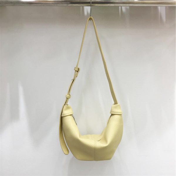Soft Leather Casual Shoulder Crossbody Dumpling Bag - Niche INS 2025 Style, Lazy Horn Design for Effortless Chic
