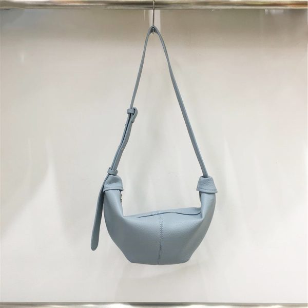 Soft Leather Casual Shoulder Crossbody Dumpling Bag - Niche INS 2025 Style, Lazy Horn Design for Effortless Chic