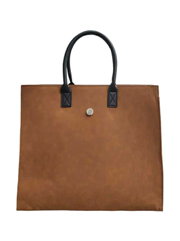Soft Texture Large Capacity Shoulder Tote Bag for Women - Casual Commuting Crossbody Style