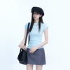 Spicy Girl Slim-Fit Short Sleeve T-Shirt - Sit and Eat Until the Mountains Are Empty - Women's Summer Casual Top
